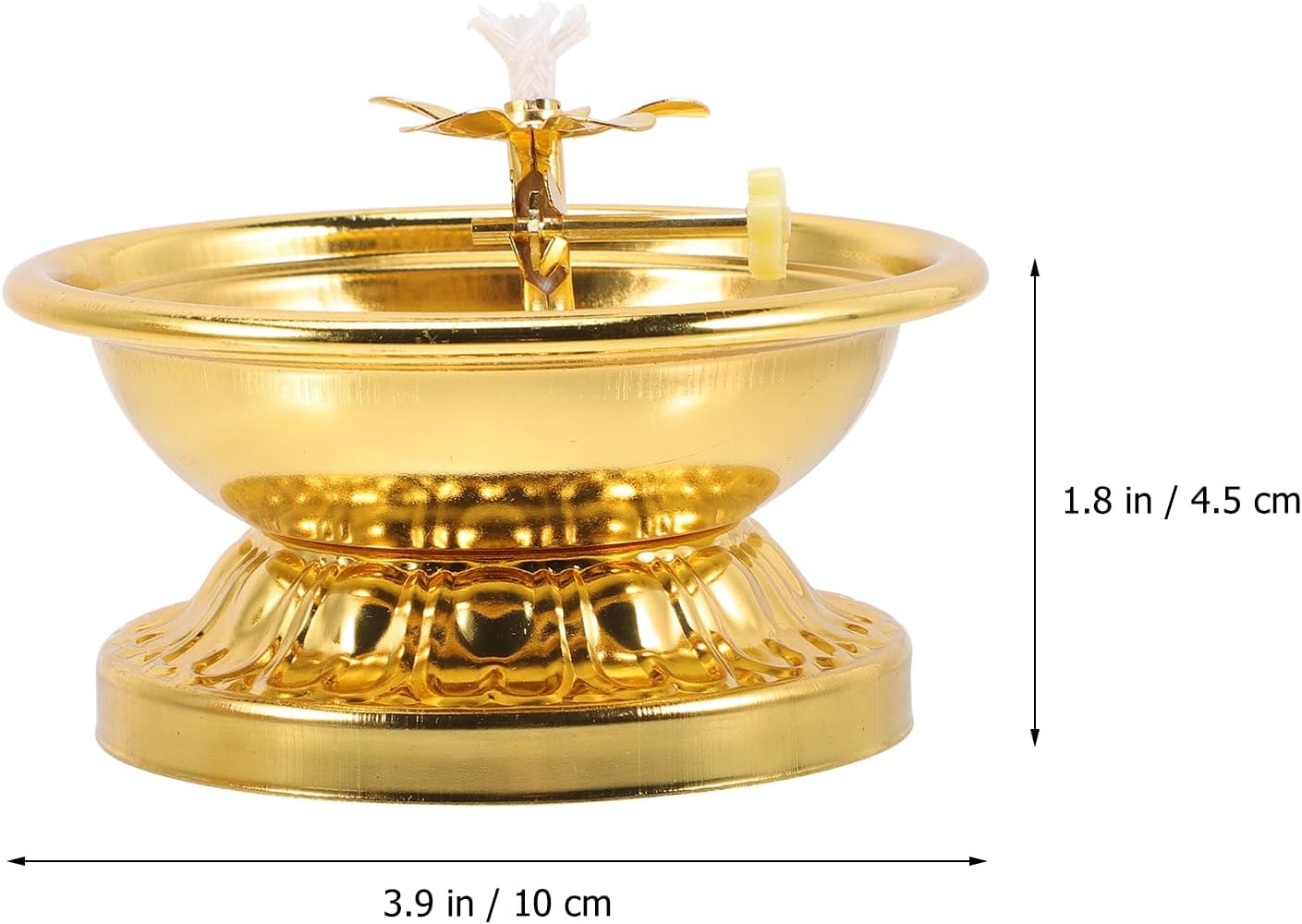 Oil lamp tray room copper oil lamp Diwali unique oil lamp candle holder retro kerosene lamp lotus candle holder Buddha lamp home decoration